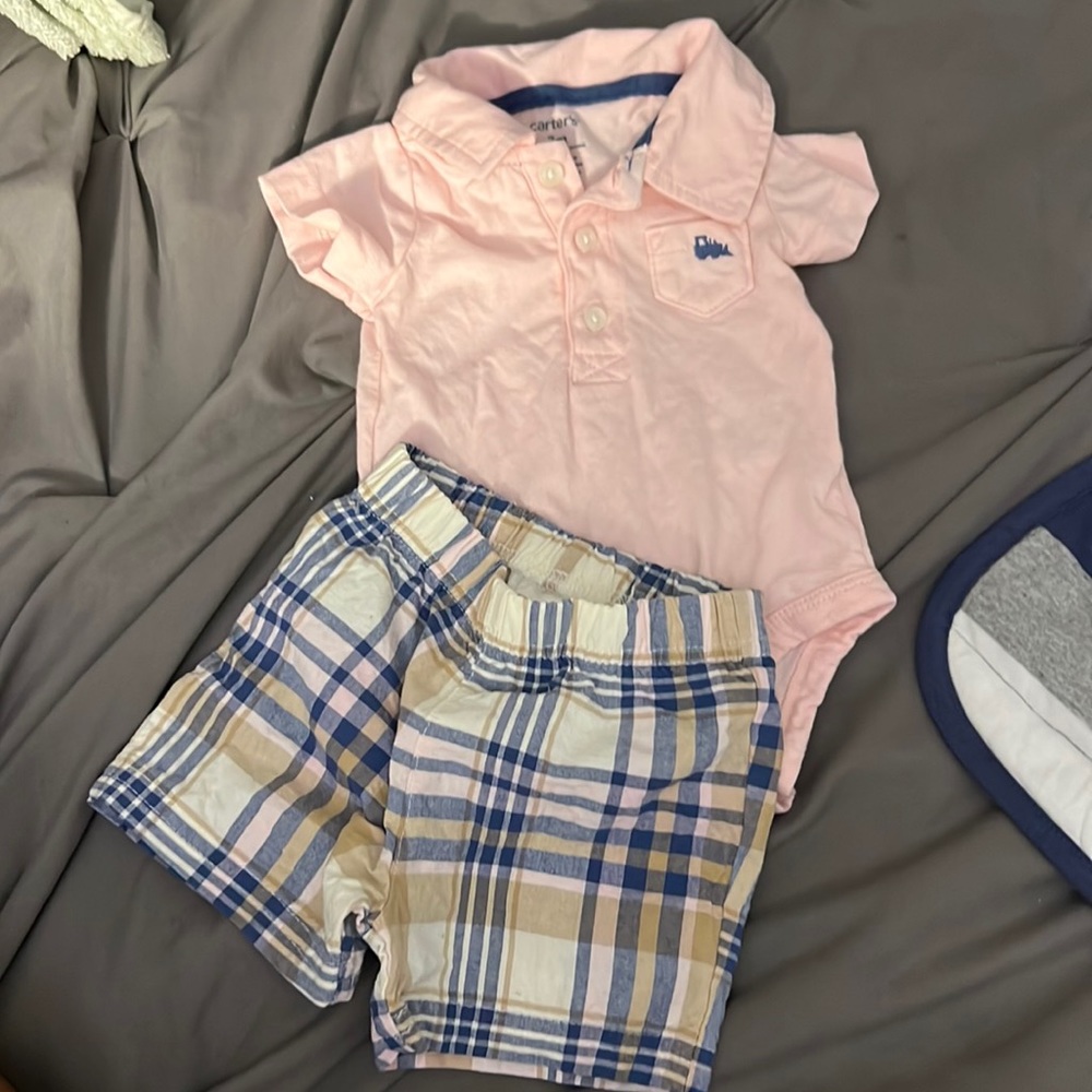 Carters 2 Piece Polo Outfit (Boys 3M)